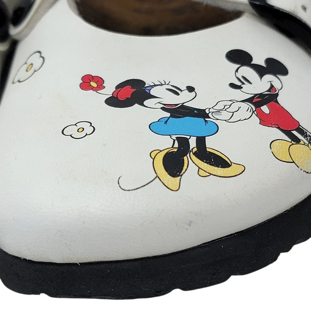 Birkenstock‎ Disney Birkis Clogs Girls Size C8 US 8 Minnie Mickey Mouse White 26